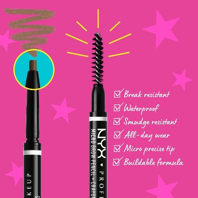NYX Professional Makeup Vegan Micro Eyebrow Pencil 06 Brunette 0.003oz -Imperfect Box