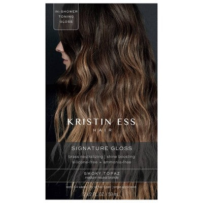 Kristin Ess Hair Gloss in Smoky Topaz for Medium Blonde Hair Semi Permanent Dye + Toner 4 fl oz - New