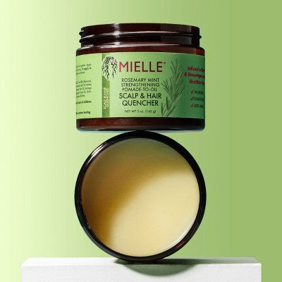 Mielle Organics Rosemary Mint Hair Pomade to Oil Hair & Scalp Quencher 5oz - Imperfect Container