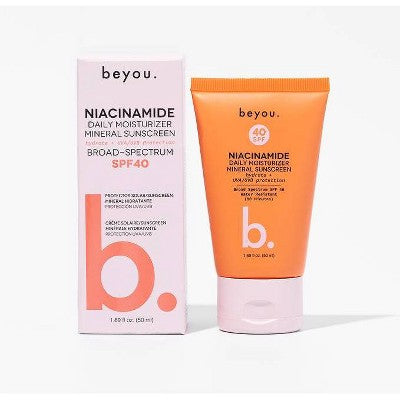 Beyou. Hydrating Niacinamide Daily Moisturizer Mineral Face SPF 40 1.69 fl oz - Imperfect Box