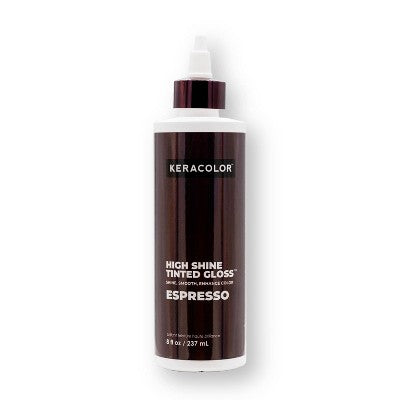 Keracolor High Shine Tinted Gloss Espresso 8 fl oz - Imperfect Container