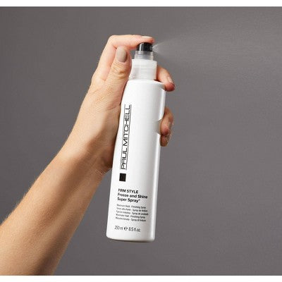 Paul Mitchell Freeze and Shine Super Spray 8.5oz - Imperfect Container