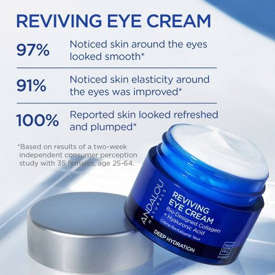 Andalou Naturals Deep Hydration Reviving Eye Cream 0.45oz - New