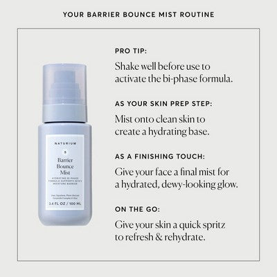 Naturium Barrier Bounce Bi-Phase Hydrating Mist 3.4 fl oz - Imperfect Container