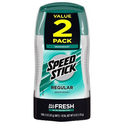 Speed Stick Solid Deodorant Fresh Scent Aluminum Free 3oz/2pk - New