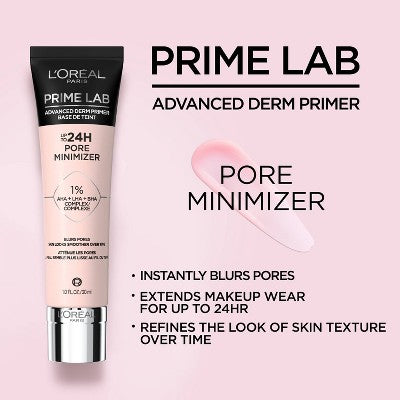 L'Oreal Paris Up to 24hr Lab Primer Pore Minimizer 1 fl oz - Imperfect Container