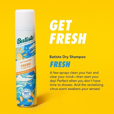 Batiste Fresh Breezy Citrus Dry Shampoo 3.81oz - New