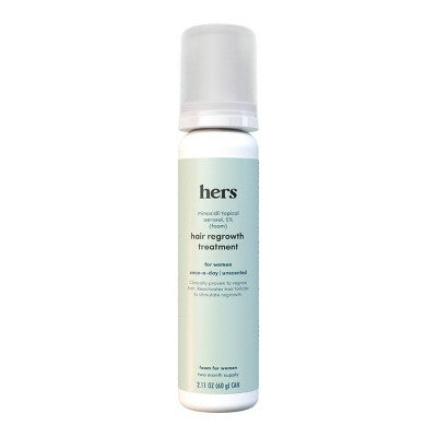 hers Hair Regrowth Foam Treatment 5% Minoxidil 2.11oz - Imperfect Box
