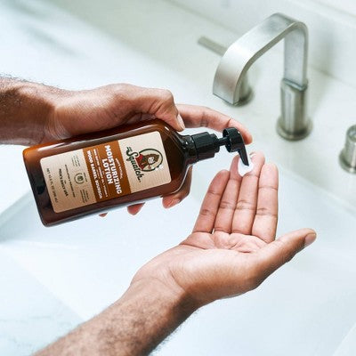 DR. SQUATCH Men's Natural Hand Lotion Wood Barrel Bourbon 10 fl oz - New