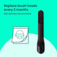 quip Sonic Electric Metal Toothbrush and Travel Case Black - Imperfect Box