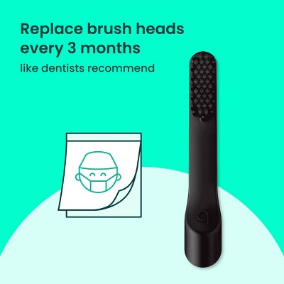 quip Sonic Electric Metal Toothbrush and Travel Case Black - Imperfect Box