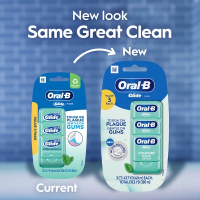 Oral-B Glide Pro-Health Comfort Plus Dental Floss Extra Soft 3pk - Imperfect Box