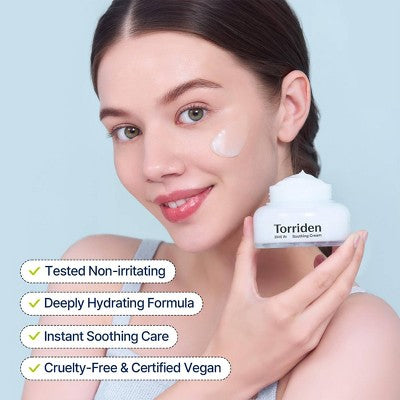 Torriden Dive-In Soothing Cream Korean Skincare 2.7 fl oz - Imperfect Box