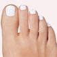 Dashing Diva Mani/Pedi Gloss Nail Art White Flag 54ct - Imperfect Box