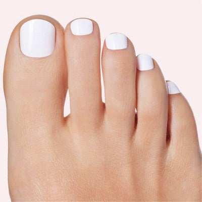 Dashing Diva Mani/Pedi Gloss Nail Art White Flag 54ct - Imperfect Box
