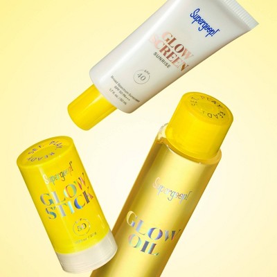 Supergoop! Glow Stick Dry Oil Sunscreen for Face and Body SPF 50 0.7oz - New