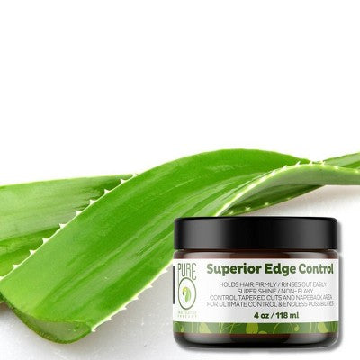 PureO Natural Superior Edge Control Hair Gel 4oz - Imperfect Container