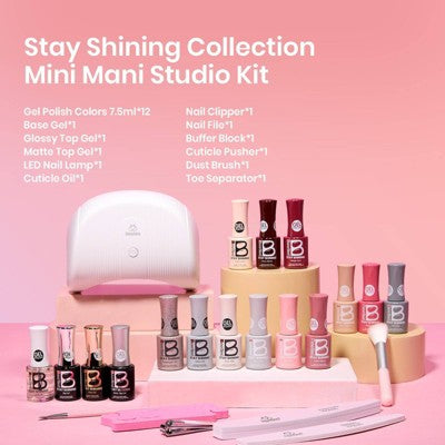Beetles 12 Colors All In One Nail Polish Starter Kit 12ct - Imperfect Box