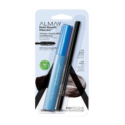 Almay Multi-Benefit Mascara Eyeliner Pack 503 Black 0.24 oz - Imperfect Box