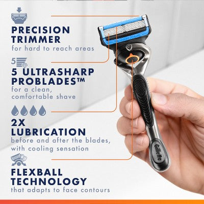 Gillette ProGlide Chill Razor Refills for Men 4 Blade Refills - Imperfect Box
