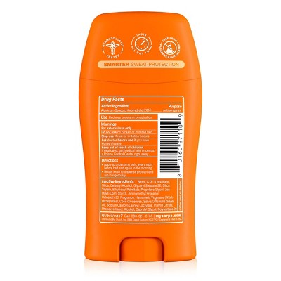 Carpe Women's 100HR Sweat & Odor Control Antiperspirant Deodorant Vanilla Peach 1.76oz - Imperfect Container
