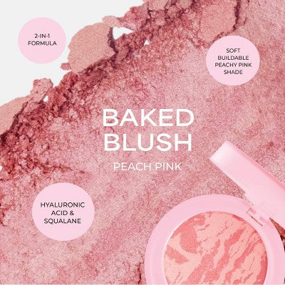 MCoBeauty Baked Blush Peachy Pink 0.14oz - New