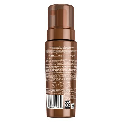 Jergens Glow Instant Moisturizing Self Tanner Tanning Foam Light Bronze Tan 6 fl oz - New