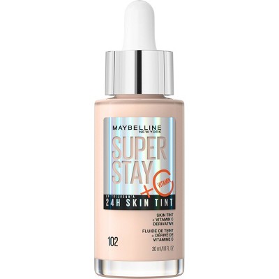 Maybelline Super Stay 24HR Skin Tint Foundation Serum with Vitamin C 102 1 fl oz - New