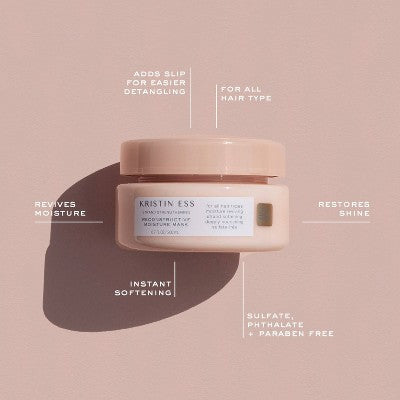 Kristin Ess Hair Reconstructive Moisturizing Repair Mask, Conditioner with Shea Butter  6.7 fl oz - New