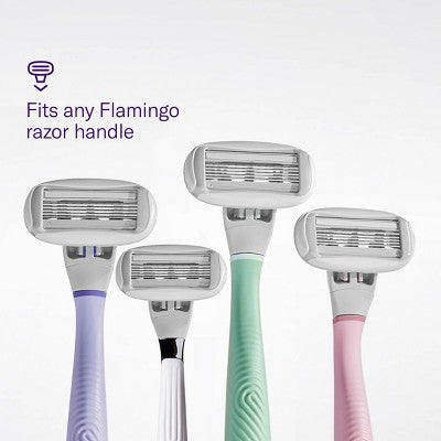 Flamingo Women's Razor Blade Refills 5-Blade Refill Cartridges 8ct - Imperfect Box