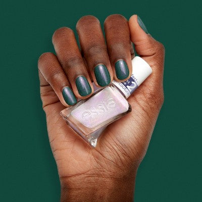 essie gel by essie Evergreen Fantasy Longwear Duo Gift Set Vegan Nail Polish Set 2pc - Imperfect Box