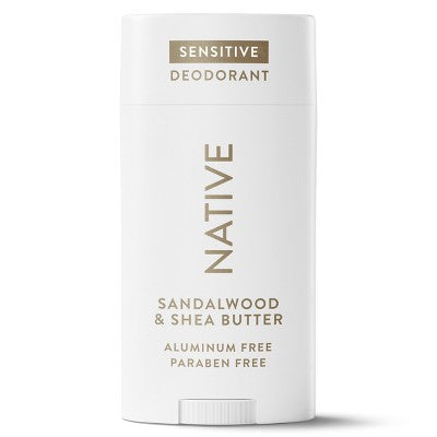 Native Sensitive Men's Deodorant Sandalwood & Shea Butter 3.1 oz - New