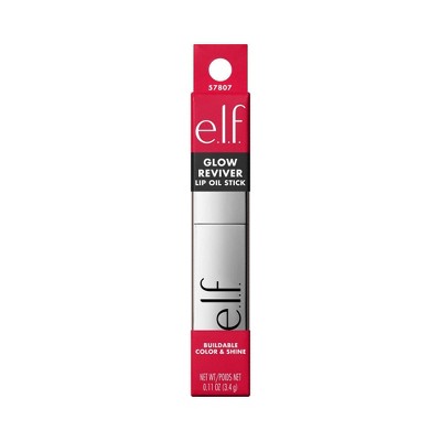 e.l.f. Glow Reviver Lip Oil Stick Cherry on Top 0.11oz - Imperfect Box
