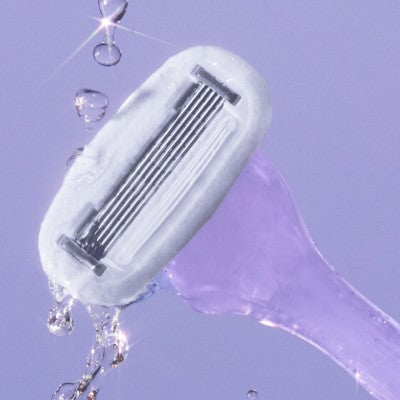 Billie Women's Sparkle Razor Kit 1 Handle + Magnetic Holder + 2 Blade Refills - New