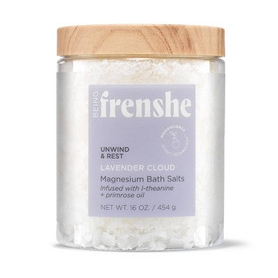 Being Frenshe Magnesium Bath Salts Lavender Cloud Jar - New
