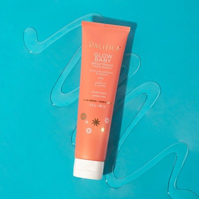 Pacifica Glow Baby Brightening Face Wash Orange 5 fl oz - Imperfect Container