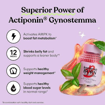 Lemme Burn Capsules Metabolism & Belly Fat Support 60ct - New