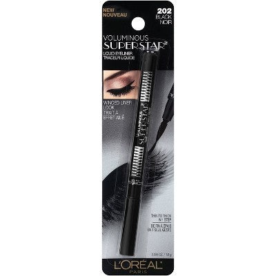 L'Oreal Paris Voluminous Superstar Liner 202 Black 0.056oz - Imperfect Box