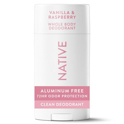 Native Whole Body Solid Deodorant Vanilla & Raspberry 2.4oz - Imperfect Container