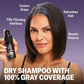 No Gray Quick 4-IN-1 Root Touch Up Powder Light to Medium Brown 0.5oz - Imperfect Box