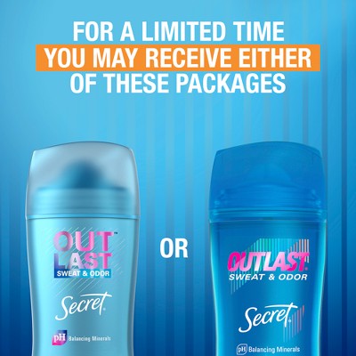 Secret Outlast Clear Gel Antiperspirant & Deodorant for Women 2.6oz/2pk - New