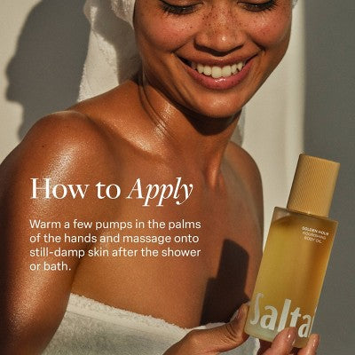 Saltair Nourishing Body Oil for Dewy and Glowing Skin Salt Water Vanilla 4 fl oz - New