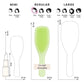 Tangle Teezer Fine & Fragile Plant Detangling Hair Brush Cool Matcha - Imperfect Box