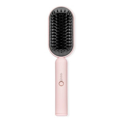 L'ange Hair Mane Pass 2-In-1 Heated Straightening Brush Blush - Imperfect Box