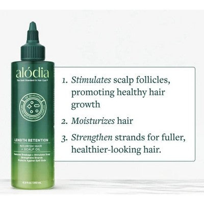 Alodia Nourish and Grow Healthy Hair and Scalp Oil 8.5 fl oz - Imperfect Container