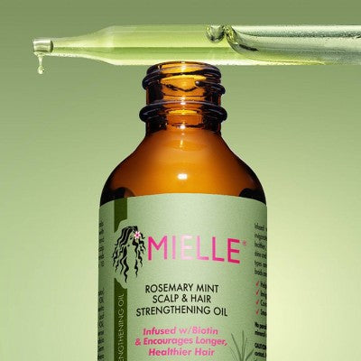 Mielle Organics Rosemary Mint Scalp & Strengthening Hair Oil 2 fl oz - Imperfect Container