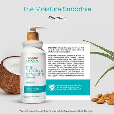 Raw Sugar The Moisture Smoothie Shampoo 30 fl oz - New