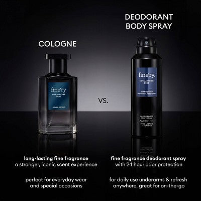 fine'ry. Men's Deodorant Spray Not Another Blue 4oz - Imperfect Container