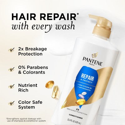 Pantene Repair & Protect Conditioner 21.4 fl oz - Imperfect Container