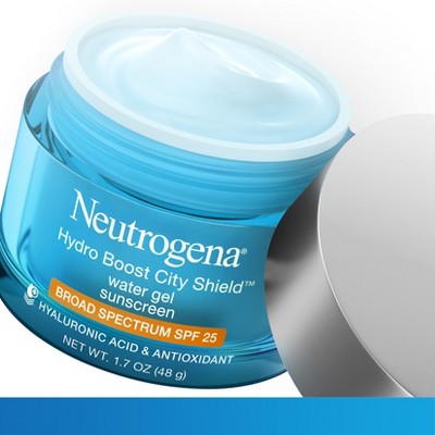 Neutrogena Hydro Boost City Shield Water Face Gel with SPF 25 1.7oz - Missing Box